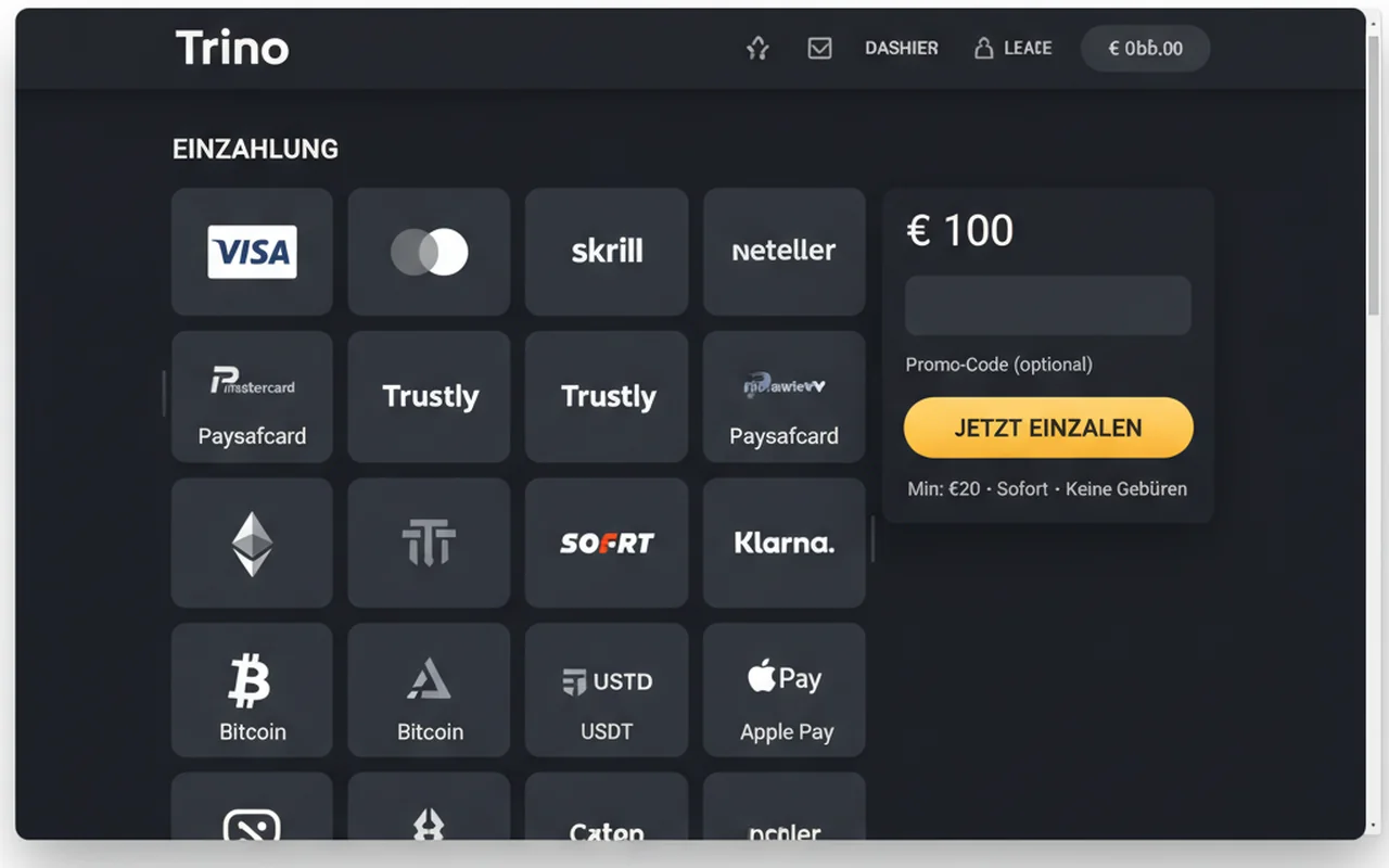 Zahlungsmethoden und Auszahlungen – Trino